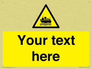 Custom warning ferries crossing vessels